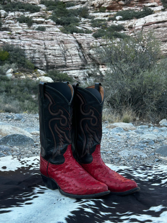 Tony Lama Full Quill Ostrich Boots