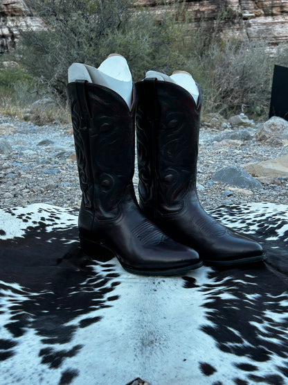 Dan Post Black Cherry Cowboy Boots