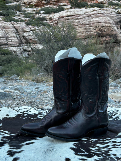 Dan Post Black Cherry Cowboy Boots