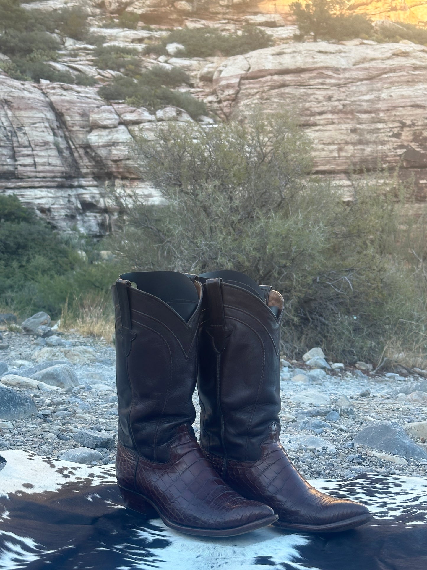 Cowtown Crocodile Belly Cowboy Boots