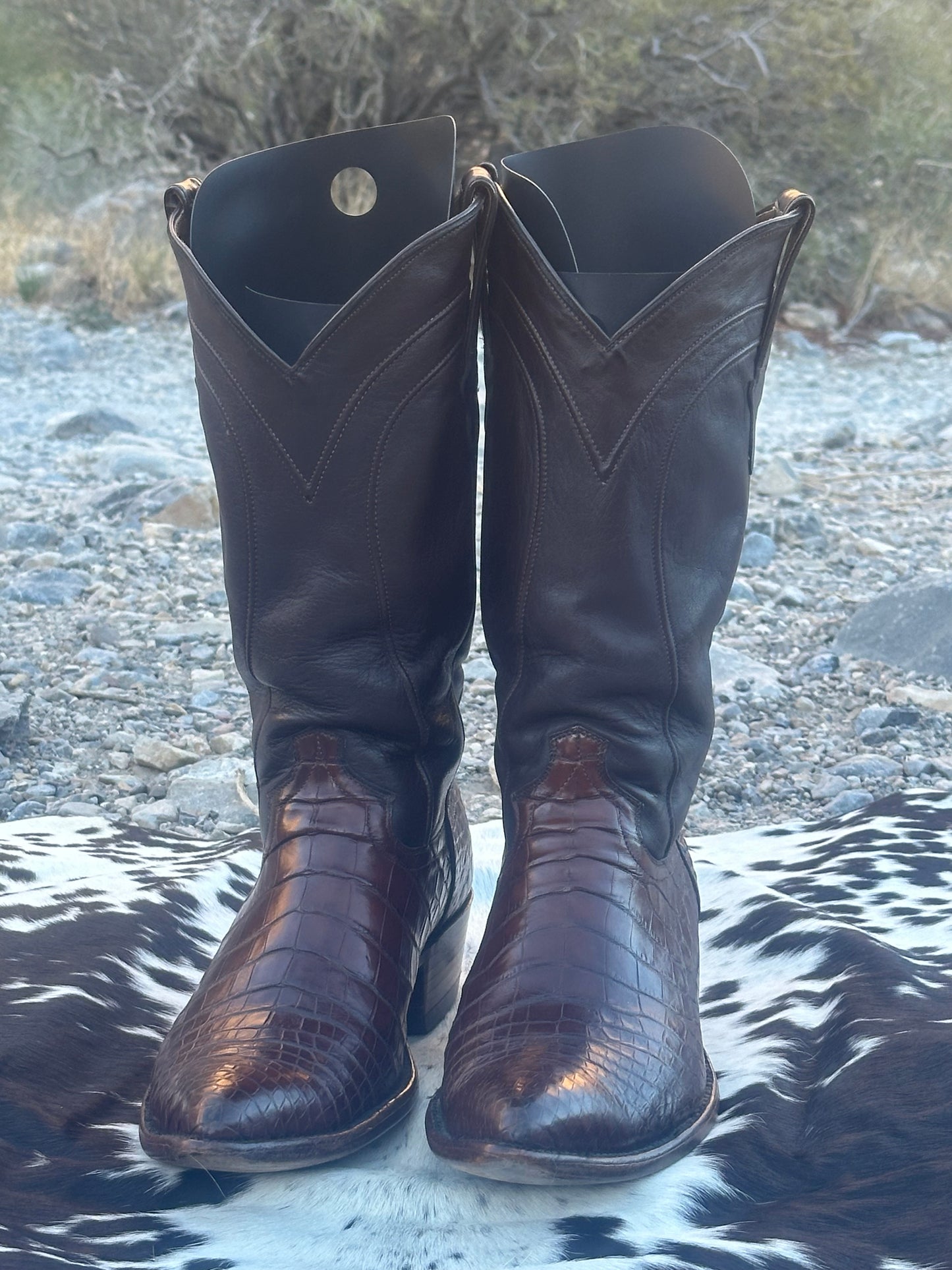 Cowtown Crocodile Belly Cowboy Boots