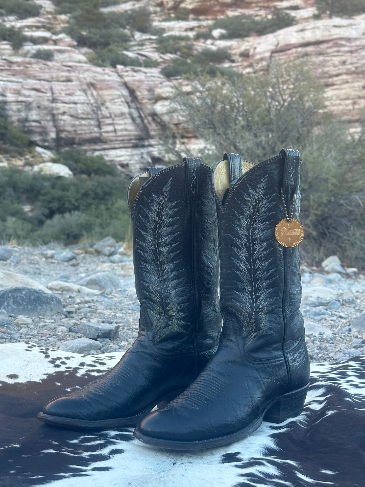 Tony Lama Bullhide Cowboy Boots (Gold Label)