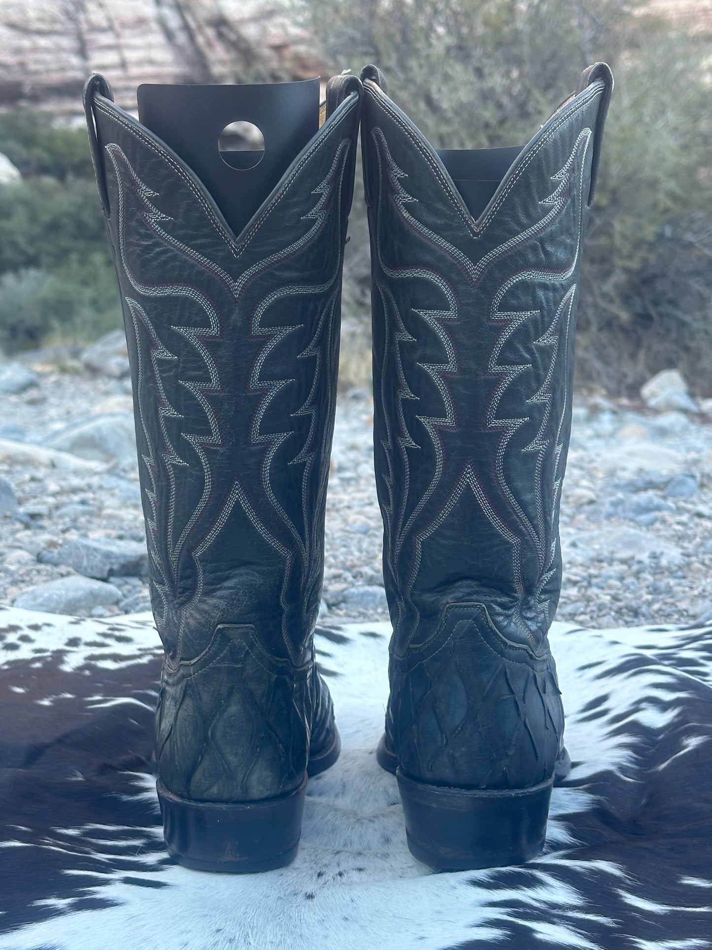 Tony Lama Pre-Ban Anteater Cowboy Boots (Gold Label)